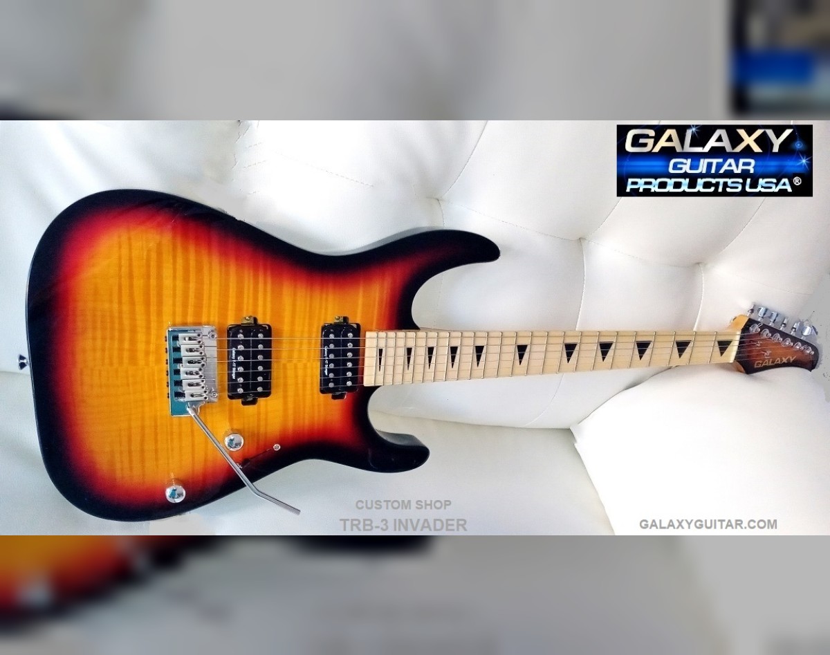 Galaxy Guitars USA TRB-3 Invader Sunburst
